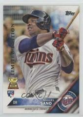 Miguel Sano #78 Baseball Cards 2016 Topps Limited Edition Prices