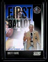 Brett Favre [Artist's Proof] #FB-BF Football Cards 2022 Panini Score First Ballot Prices