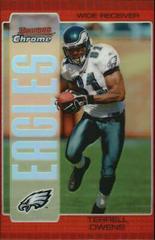 Terrell Owens [Red Refractor] #6 Football Cards 2005 Bowman Chrome Prices