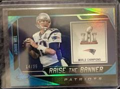 Tom Brady [Teal] #RTB-TB Football Cards 2019 Panini Certified Raise the Banner Prices