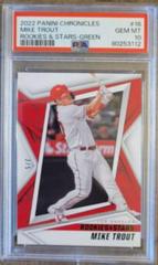 Mike Trout [Green] #16 Baseball Cards 2022 Panini Chronicles Rookies & Stars Prices