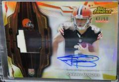 Johnny Manziel [Gold Refractor] #RAPJM Football Cards 2014 Topps Finest Rookie Autograph Patch Prices