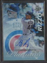 Anthony Rizzo [Autograph] #PP-AR Baseball Cards 2017 Bowman Platinum Presence Prices