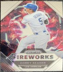 Corey Seager Baseball Cards 2021 Panini Prizm Fireworks Prices