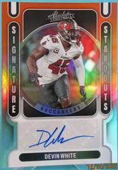 Devin White [Orange] Football Cards 2022 Panini Absolute Signature Standouts Prices
