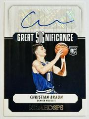 Christian Braun Basketball Cards 2022 Panini Hoops Great SIGnificance Autographs Prices