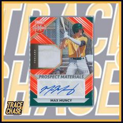 Max Muncy [Orange] Baseball Cards 2022 Panini Elite Extra Edition Prospect Materials Signatures Prices