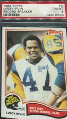 LeRoy Irvin [Record Breaker] #3 Football Cards 1982 Topps Prices
