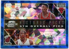 Dwyane Wade, Scottie Pippen [Blue Cracked Ice] #11 Basketball Cards 2019 Panini Contenders Optic Historic Picks Prices