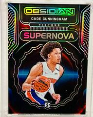 Cade Cunningham [Purple] Basketball Cards 2021 Panini Obsidian Supernova Prices
