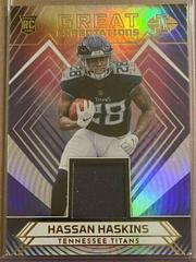 Hassan Haskins #GE-HH Football Cards 2022 Panini Illusions Great Expectations Prices