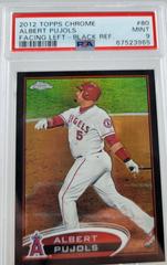 Albert Pujols [Facing Left Refractor] #80 Baseball Cards 2012 Topps Chrome Prices