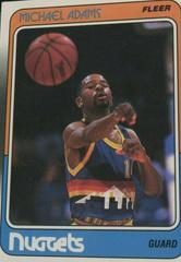 Michael Adams #33 Basketball Cards 1988 Fleer Prices
