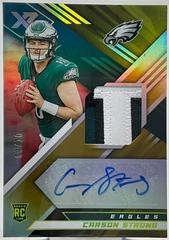 Carson Strong [Gold] #RSA-CS Football Cards 2022 Panini XR Rookie Swatch Autographs Prices