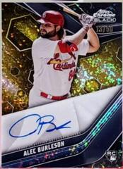 Alec Burleson [Gold Mini Diamond] Baseball Cards 2023 Topps Chrome Black Autographs Prices