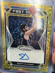 Santi Aldama [Gold] #FBR-SAN Basketball Cards 2021 Panini Prizm Fast Break Rookie Autographs Prices