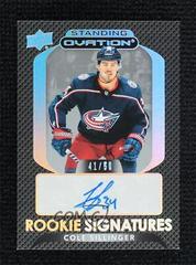 Cole Sillinger Hockey Cards 2021 Upper Deck Ovation Standing Rookie Signatures Prices