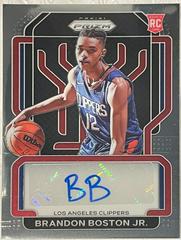 Brandon Boston Jr. Basketball Cards 2021 Panini Prizm Rookie Signatures Prices