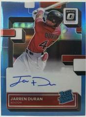 Jarren Duran [Carolina Blue] Baseball Cards 2022 Panini Donruss Optic Rated Rookie Signatures Prices
