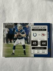 Andrew Luck #PLT-ALU Football Cards 2021 Panini Contenders Playoff Ticket Prices