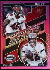 Devin White, Tom Brady [Pink] #XO-3 Football Cards 2021 Panini Contenders Optic Xs and Os Prices