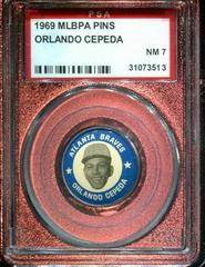 Orlando Cepeda Baseball Cards 1969 MLBPA Pins Prices