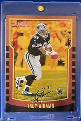 Troy Aikman [Gold] Football Cards 2000 Bowman Prices