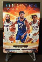 James Harden, Joel Embiid, Tyrese Maxey #3 Basketball Cards 2022 Panini Origins Nucleus Prices