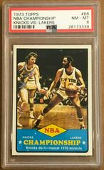 NBA Championship Knicks vs. Lakers #68 Basketball Cards 1973 Topps Prices