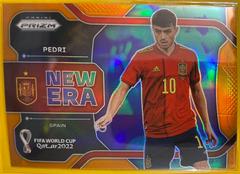 Pedri [Orange] Soccer Cards 2022 Panini Prizm World Cup New Era Prices