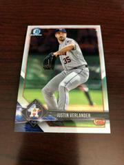 Justin Verlander Baseball Cards 2018 Bowman Chrome Prices