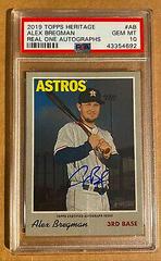Alex Bregman #AB Baseball Cards 2019 Topps Heritage Real One Autographs Prices