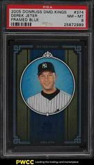 Derek Jeter [Framed Blue] #374 Baseball Cards 2005 Donruss Diamond Kings Prices