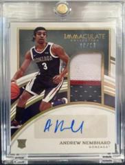 Andrew Nembhard [Patch Autograph Gold] #53 Basketball Cards 2022 Panini Immaculate Collection Collegiate Prices