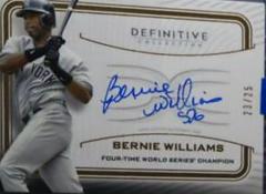 Bernie Williams Baseball Cards 2023 Topps Definitive Legendary Autograph Collection Prices