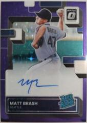 Matt Brash [Purple Stars] #RRS-BR Baseball Cards 2022 Panini Donruss Optic Rated Rookie Signatures Prices