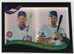 Mark Grace [Black Refractor] Baseball Cards 2002 Topps Chrome Traded Prices