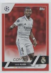 David Alaba [Red] #82 Soccer Cards 2022 Topps UEFA Club Competitions Prices