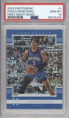 Paolo Banchero [Maze] #1 Basketball Cards 2022 Panini Photogenic First Night Prices