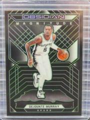 Dejounte Murray [Green] #13 Basketball Cards 2021 Panini Obsidian Magnitude Prices