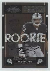 Tyvon Branch [Autograph] Football Cards 2008 Playoff Contenders Prices