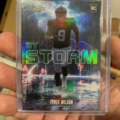 Tyree Wilson [Spectrum Green] #BST-5 Football Cards 2023 Panini Absolute By Storm Prices