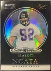 Haloti Ngata [Black Refractor] Football Cards 2006 Bowman Sterling Prices
