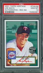 Joe Mays [Red Ink] #THAJM Baseball Cards 2001 Topps Heritage Autographs Prices