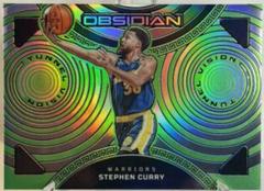 Stephen Curry [Green Flood] #14 Basketball Cards 2022 Panini Obsidian Tunnel Vision Prices