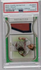 Mike Trout [Green] #DJR-MT Baseball Cards 2022 Topps Definitive Jumbo Relic Collection Prices