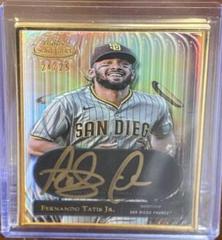 Fernando Tatis Jr. Baseball Cards 2022 Topps Gold Label Auric Framed Autographs Prices