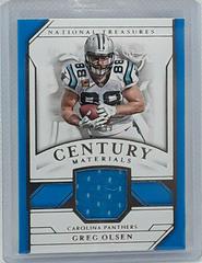 Greg Olsen Football Cards 2018 National Treasures Century Materials Prices