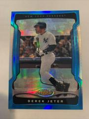 Derek Jeter [Blue Refractor] #2 Baseball Cards 2009 Finest Prices