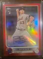 Beau Brieske [Red] #AC-BBR Baseball Cards 2022 Topps Chrome Update Autographs Prices